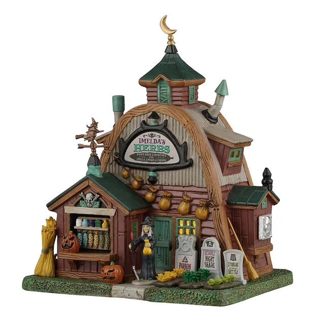 lemax-imelda-s-herbs-boutique-de-sorci-re-lumineuse-spooky-town image 1