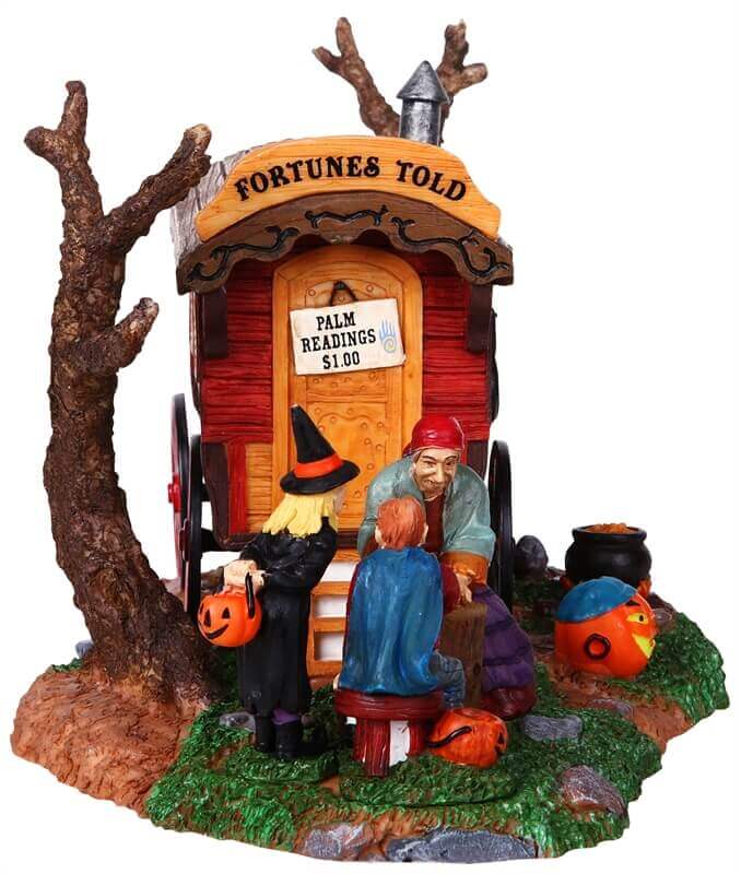 lemax-gypsy-wagon-roulotte-lumineuse-spooky-town image 2