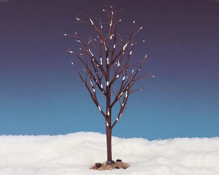 lemax-winter-elm-extra-large-grand-arbre-d-hiver-stable-village-miniature image 1