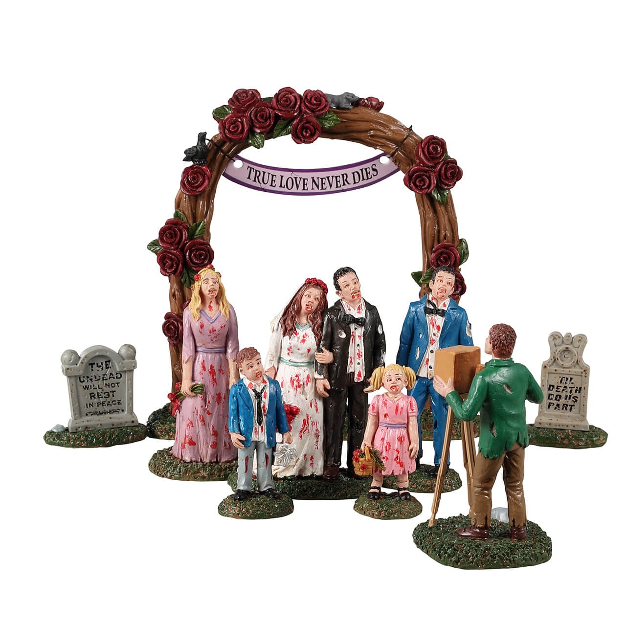 lemax-zombie-wedding-party-sc-ne-spooky-town-mari-s-zombies image 5