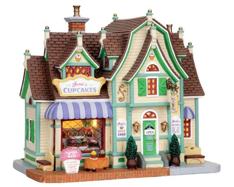 lemax-josie-s-cupcakes-boutique-gourmande-miniature-lumineuse image 4
