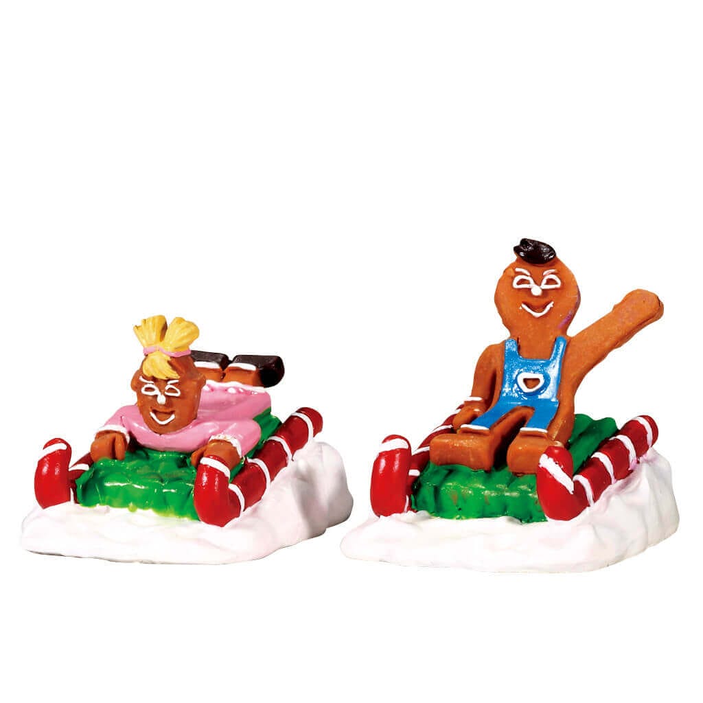 lemax-sweet-sledding-lot-de-2-figurines-luge-enfants image 2