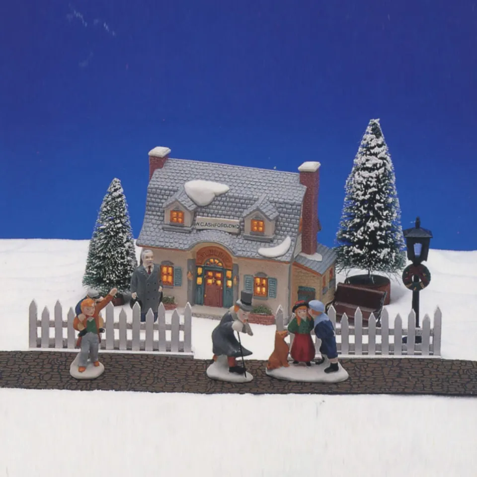 lemax-13pc-lighted-village-set-set-13-pi-ces-village-lumineux image 1