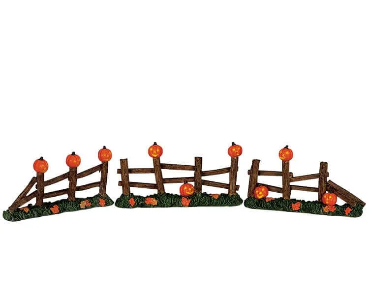 lemax-pumpkin-fence-cl-ture-citrouilles-spooky-town image 1
