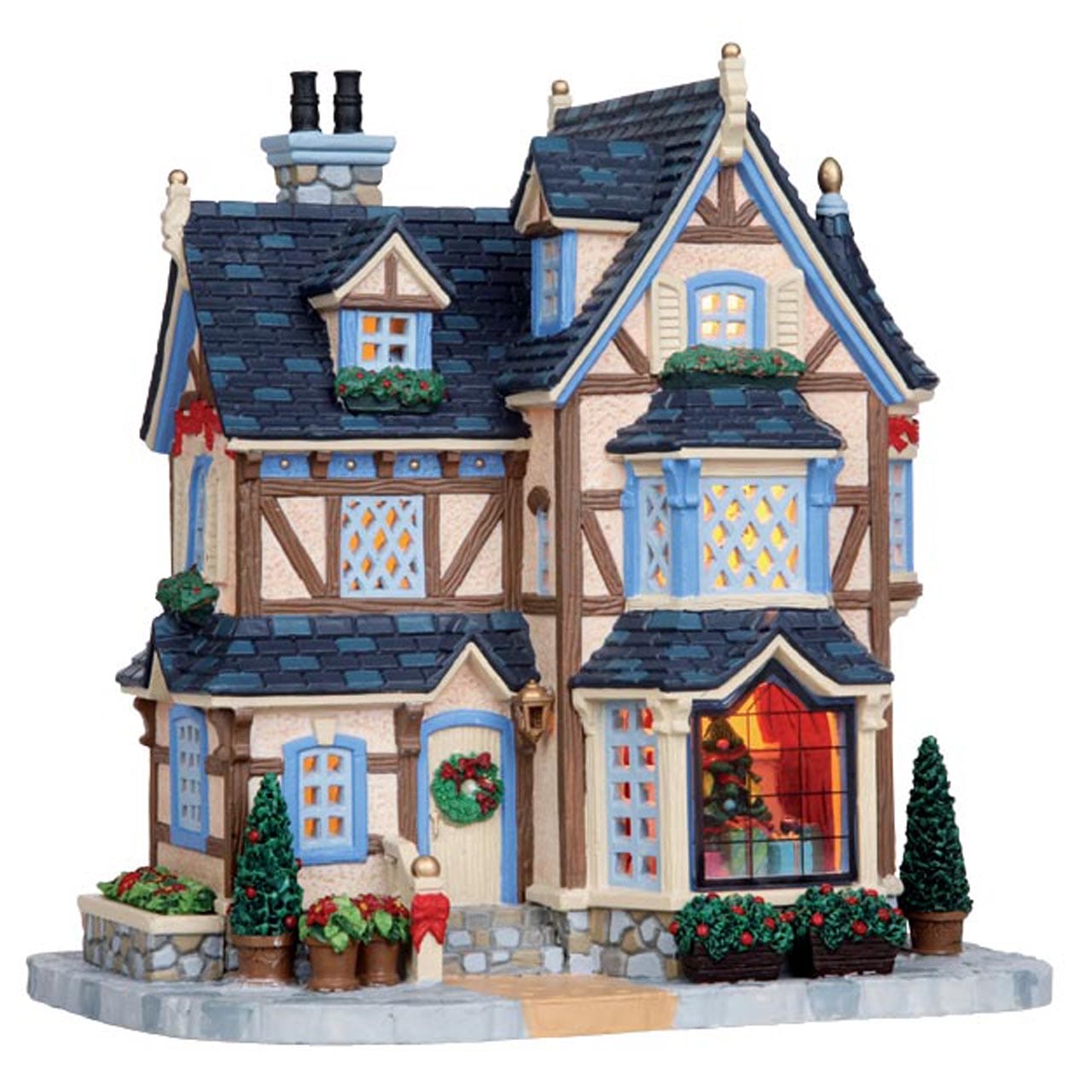 lemax-henderson-house-maison-lumineuse-de-village-de-no-l image 1