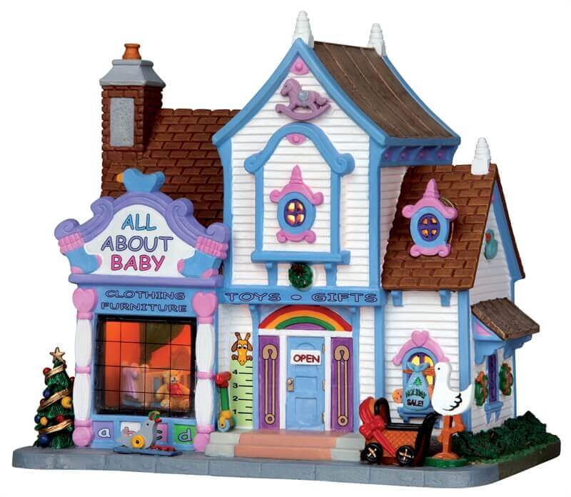 lemax-all-about-baby-boutique-b-b-miniature-village-de-no-l image 1