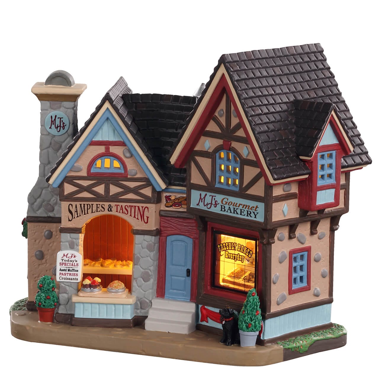 lemax-mj-s-gourmet-bakery-boulangerie-miniature-lumineuse-tudor image 1