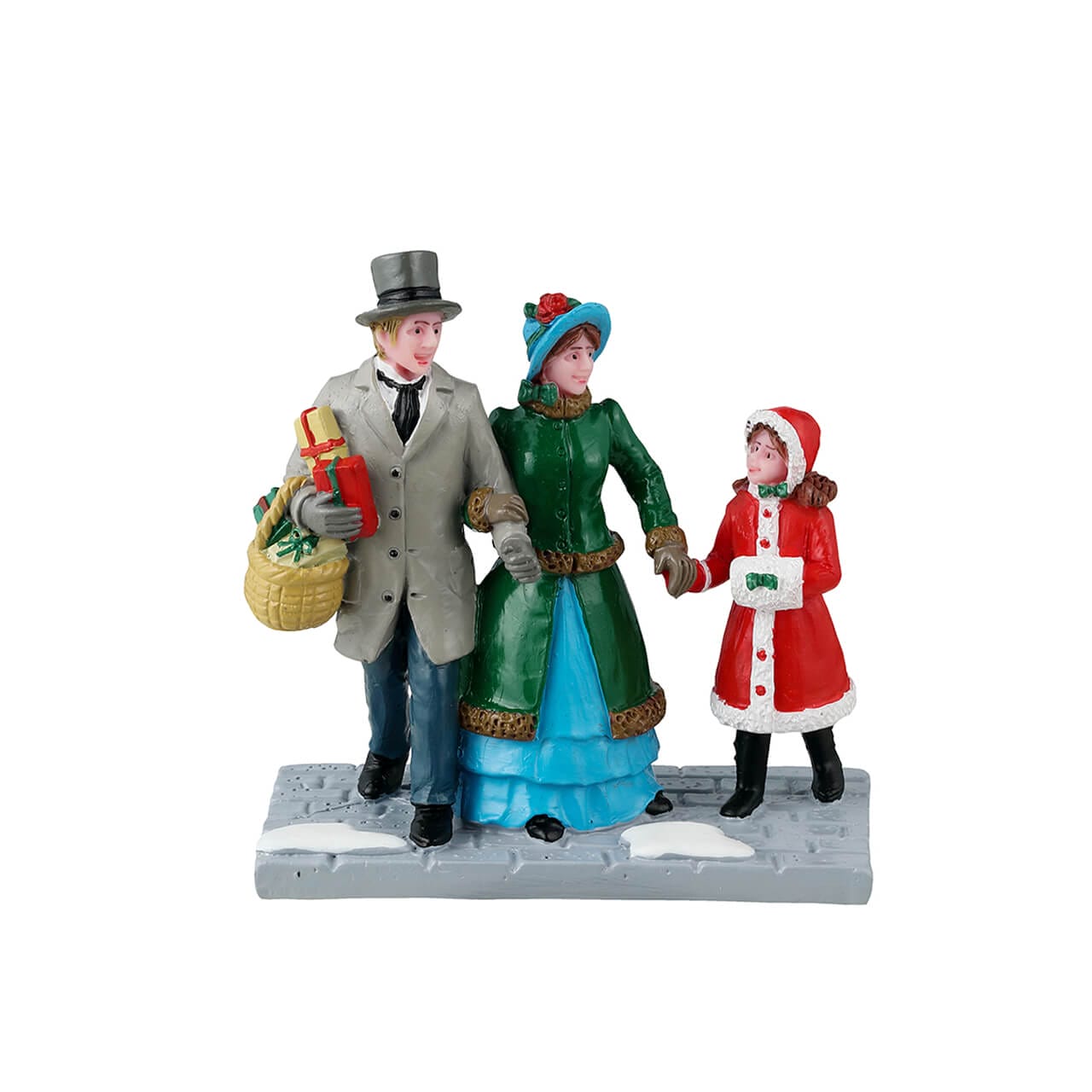 lemax-christmas-eve-shopping-figurine-famille-shopping-de-no-l-caddington image 2
