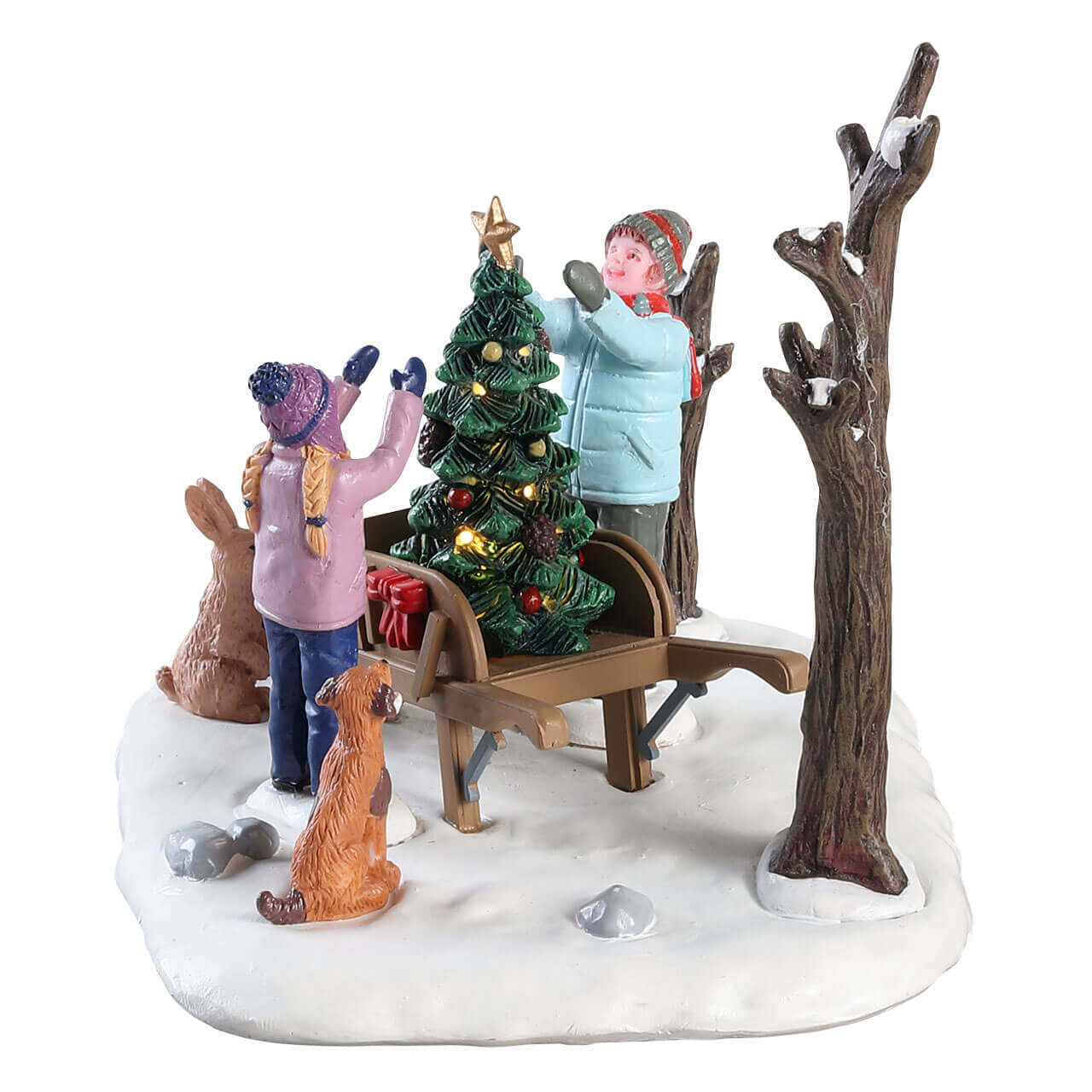 lemax-wheelbarrow-tree-sapin-miniature-avec-brouette image 2