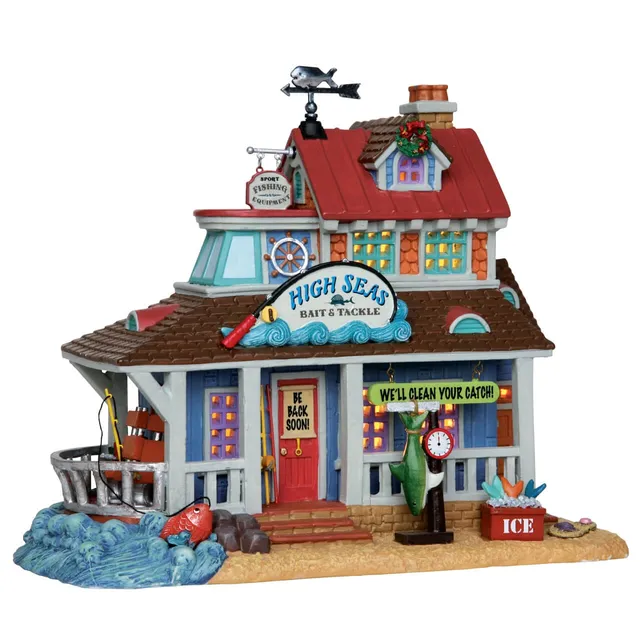 lemax-high-seas-bait-tackle-boutique-village-de-no-l-lumineuse image 1