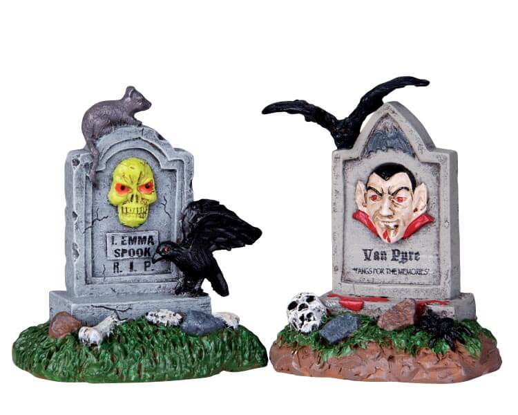 lemax-tombstone-pair-lot-de-2-pierres-tombales-spooky-town image 2