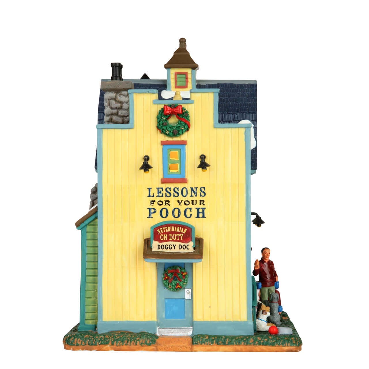 lemax-rex-spot-s-doggy-school-village-miniature-lumineux image 2