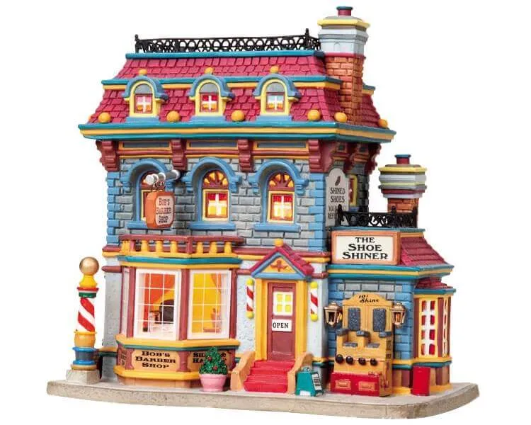 lemax-bob-s-barber-shop-the-shoe-shiner-b-timent-miniature image 1
