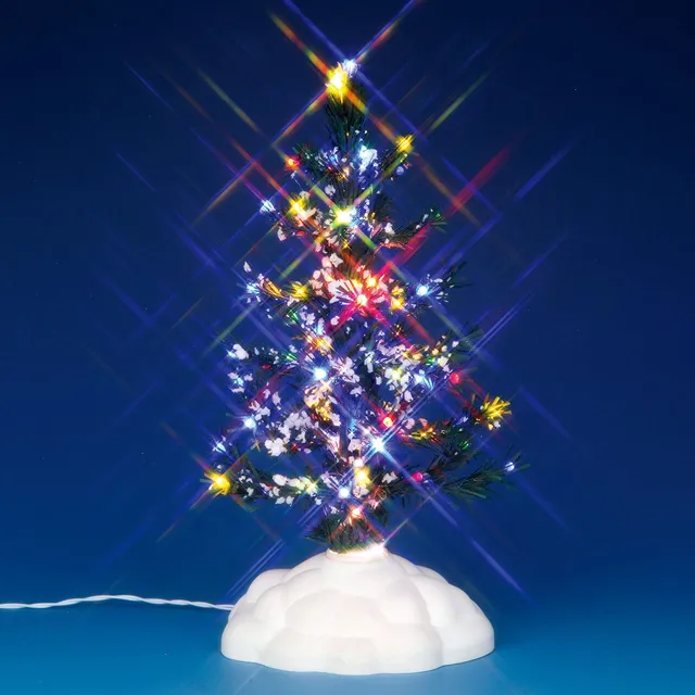 lemax-lighted-pine-tree-multi-medium-sapin-miniature-lumineux-moyen image 1