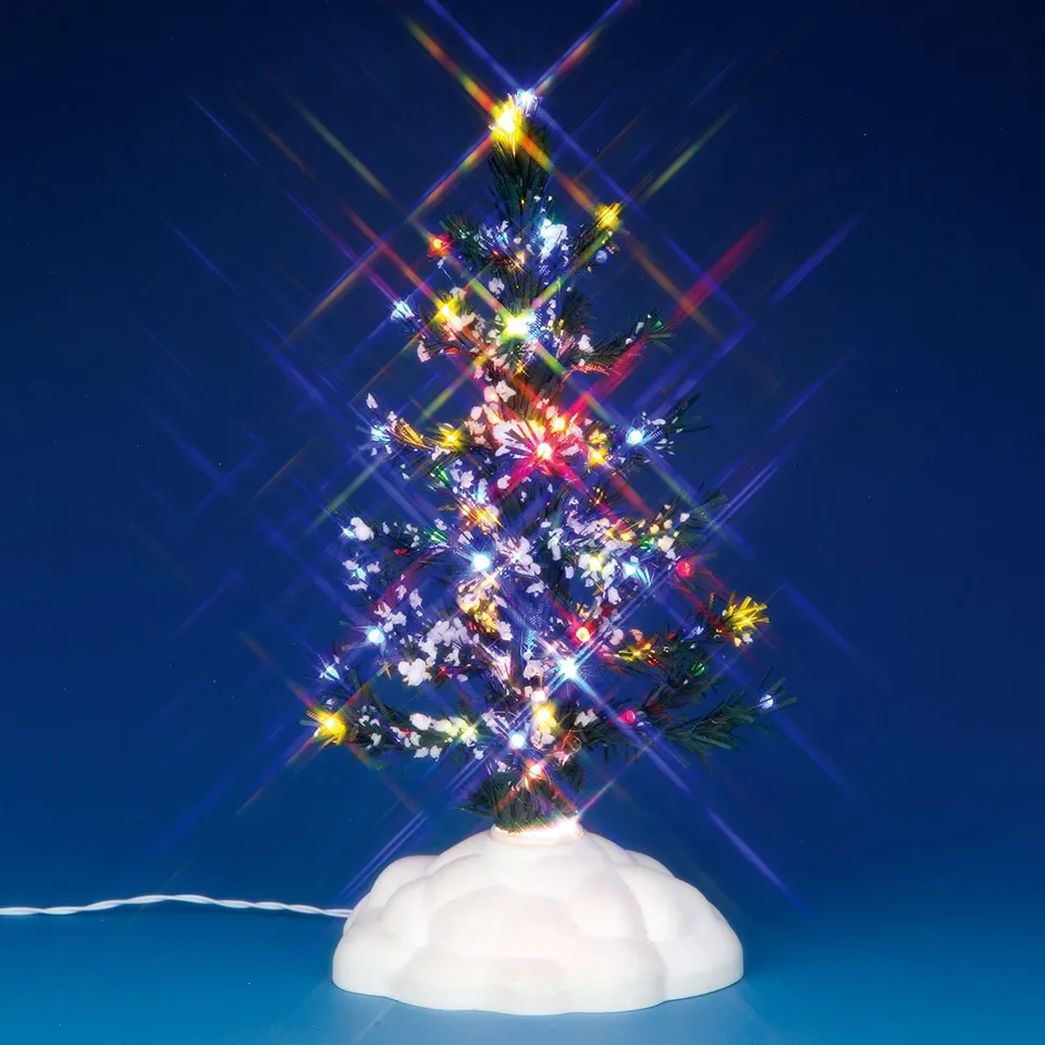 lemax-lighted-pine-tree-multi-medium-sapin-miniature-lumineux-moyen image 1
