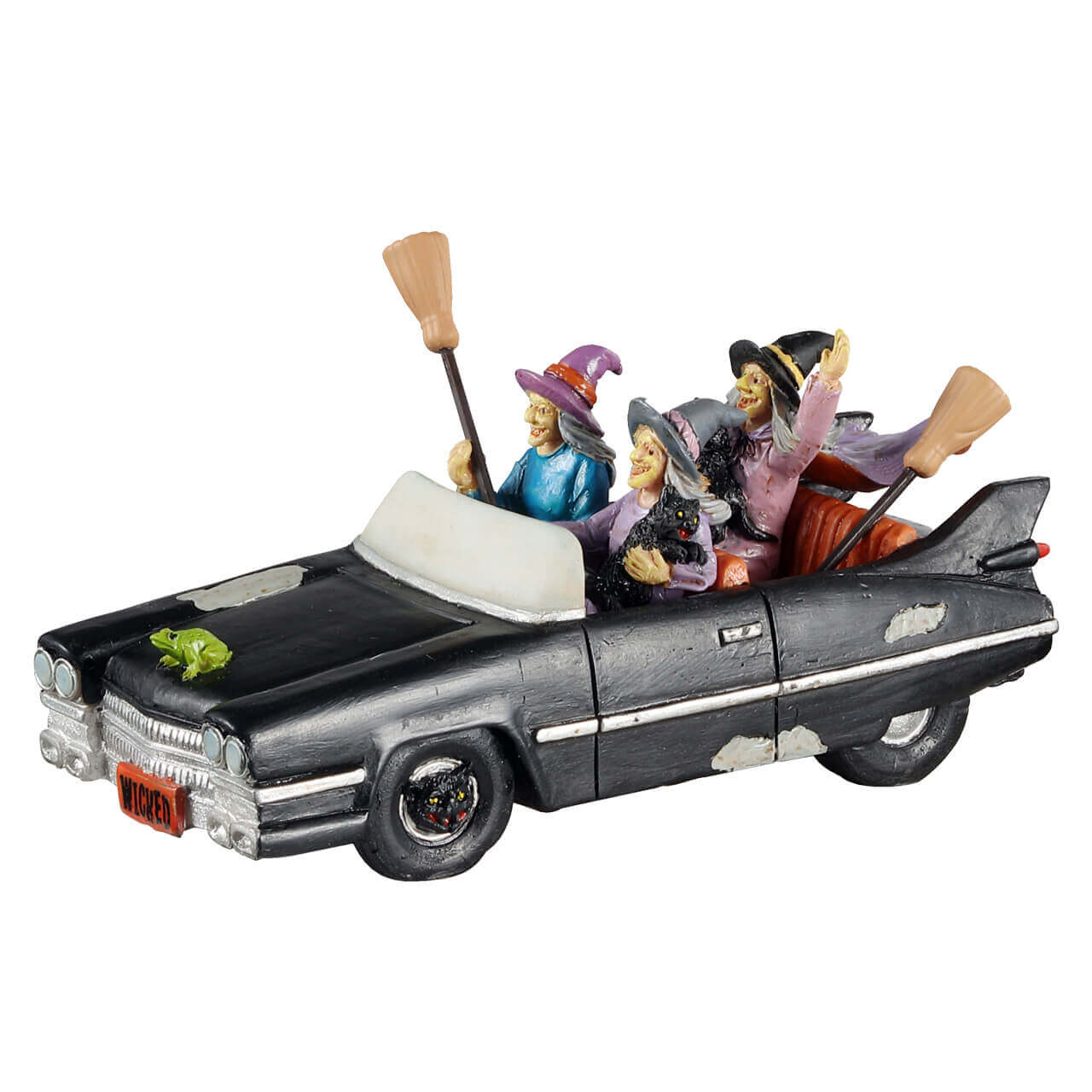 lemax-girls-night-out-on-halloween-voiture-d-capotable-sorci-res-spooky-town image 5