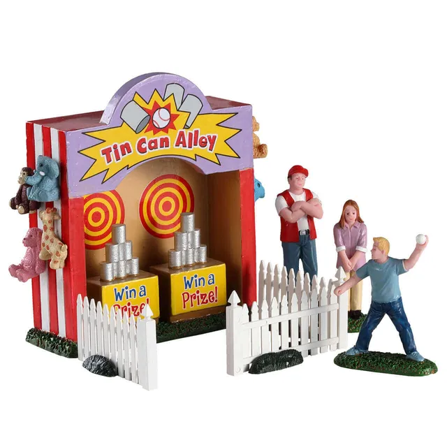 lemax-tin-can-alley-stand-f-te-foraine-miniature-carnival image 1