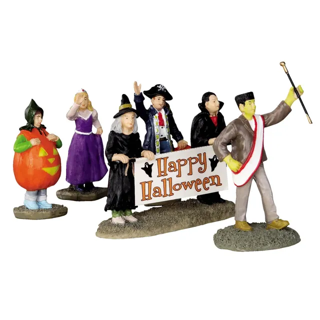 lemax-halloween-parade-banner-set-of-5-banderoles-spooky-town image 1