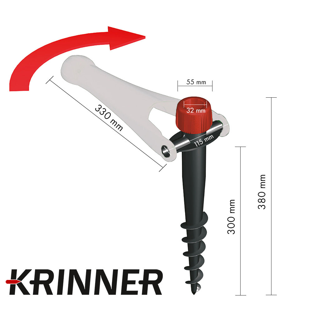 krinner-vario-drill-support-parasol-blanc-ancre-au-sol-spirale image 4