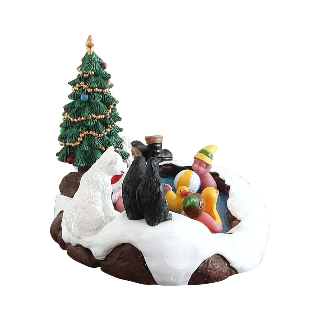 lemax-north-pole-hot-springs-b-timent-santa-s-wonderland-village-miniature image 3