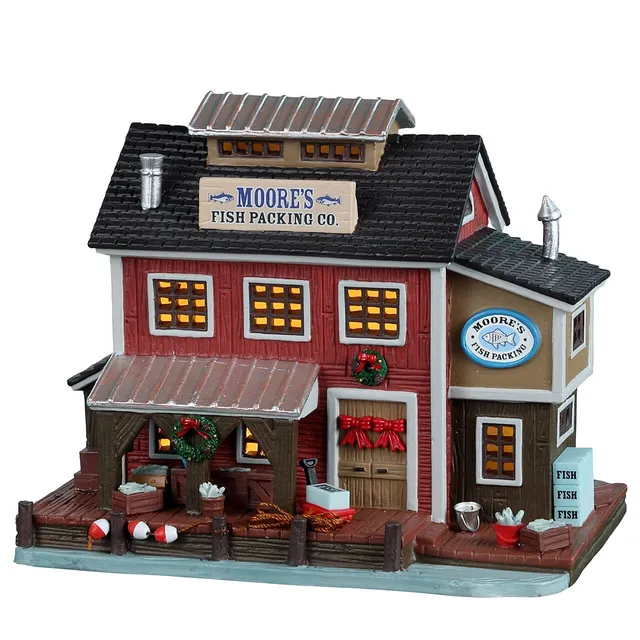 lemax-moore-s-fish-packing-co-b-timent-plymouth-corners-lumineux image 1