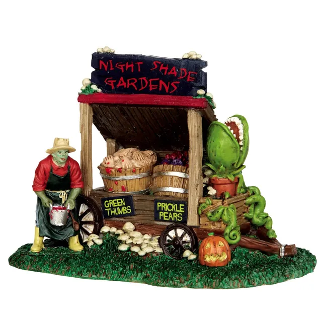 lemax-night-shade-garden-cart-chariot-miniature-spooky-town image 1