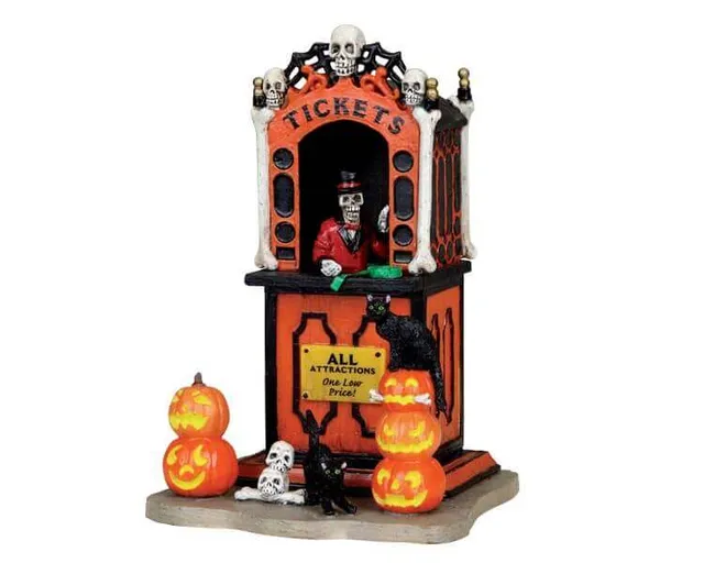 lemax-ticket-booth-billetterie-miniature-spooky-town-halloween image 1
