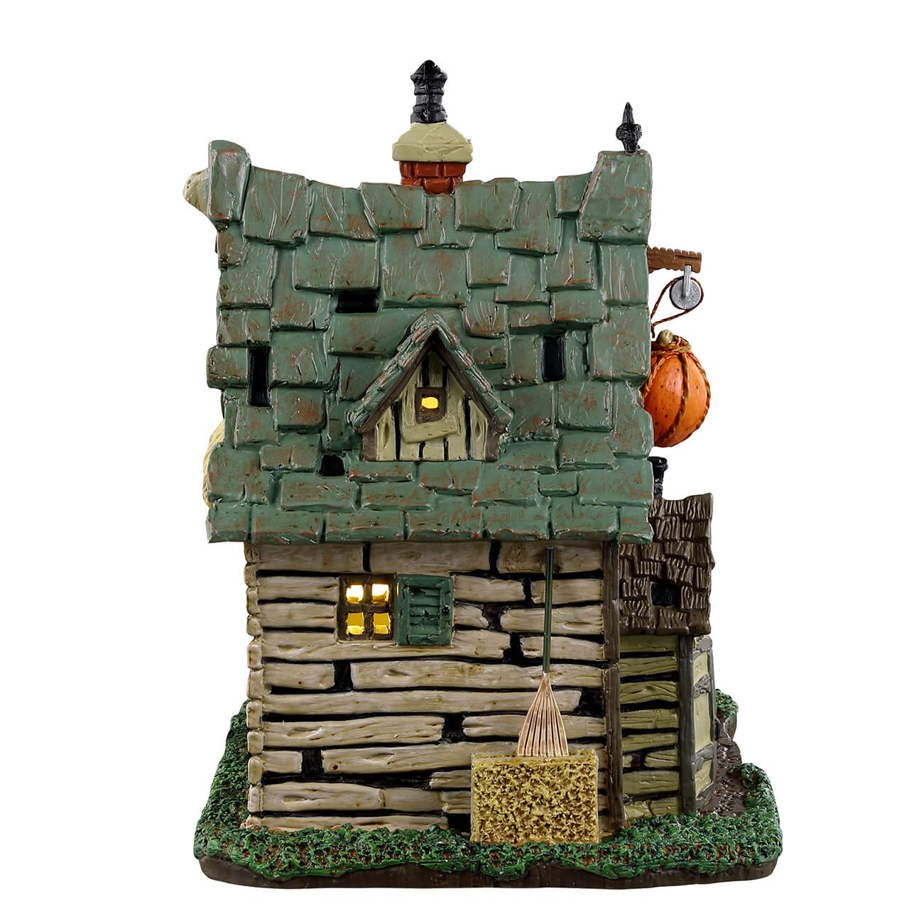 lemax-the-last-straw-house-of-the-scarecrow-maison-hant-e-lumineuse image 2