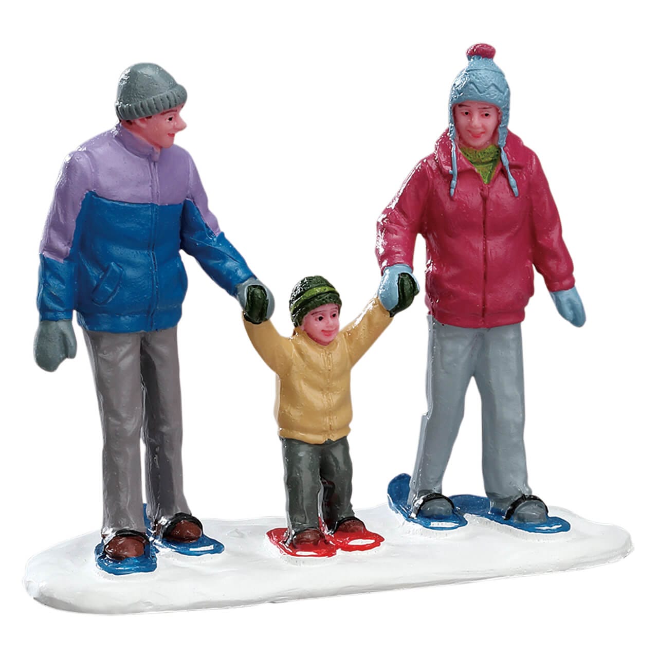 lemax-snowshoe-family-famille-en-raquettes-vail-village image 2