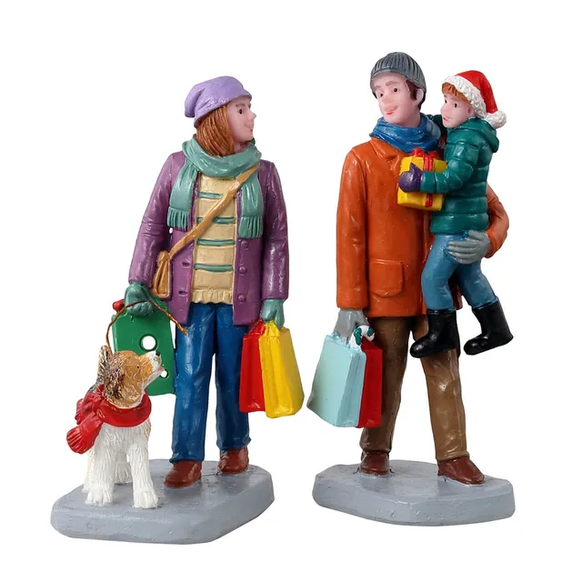 lemax-holiday-shoppers-famille-shopping-de-no-l-miniature image 1