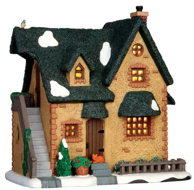 lemax-winter-haus-chalet-lumineux-village-miniature image 1