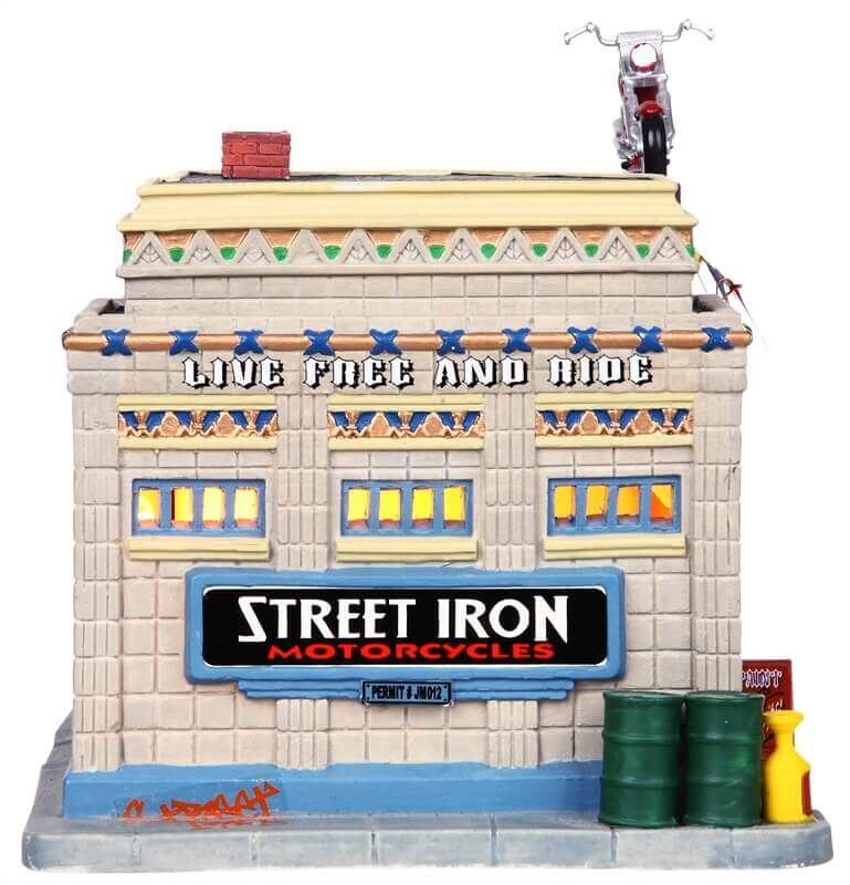 lemax-street-iron-motorcycles-motos-miniatures-village-de-no-l image 2