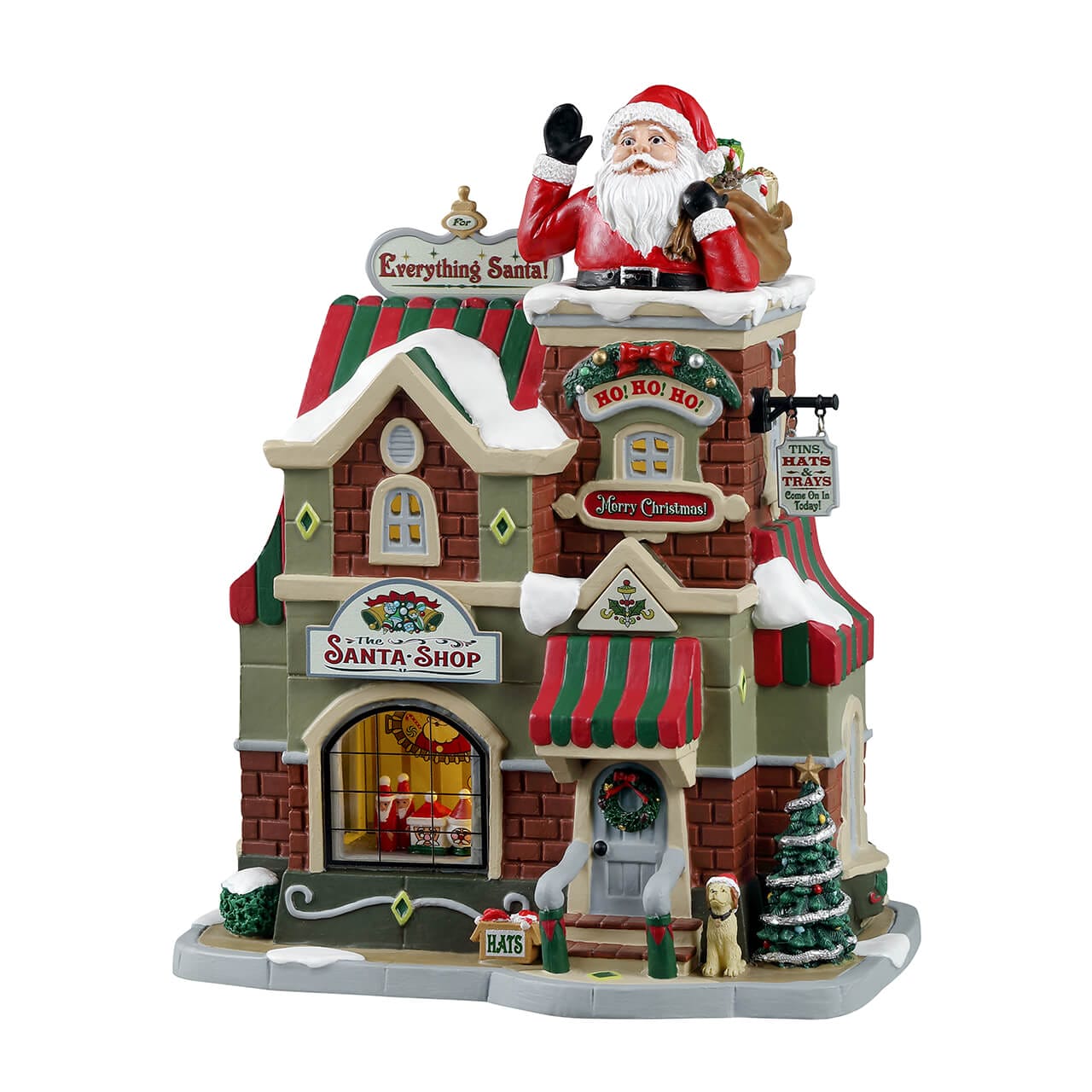 lemax-the-santa-shop-maison-lumineuse-caddington-village-de-no-l image 1