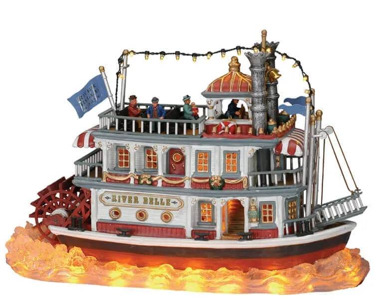 lemax-river-belle-bateau-vapeur-lumineux-pour-village-de-no-l image 1
