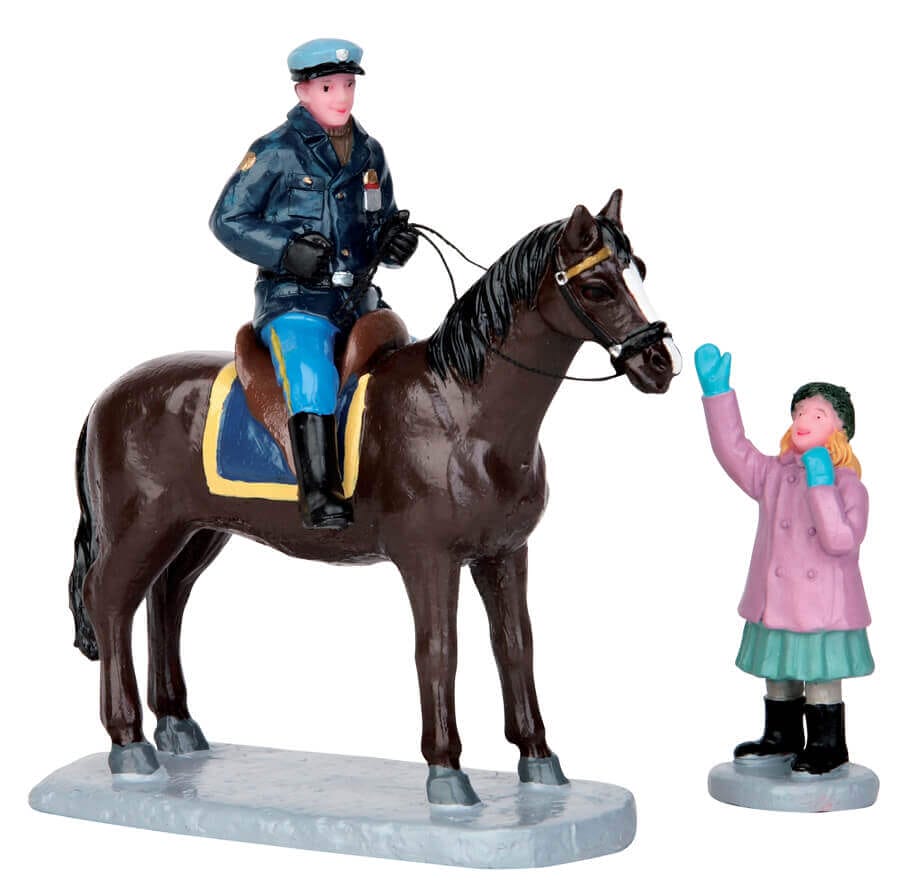 lemax-mounted-policeman-set-de-2-figurines-village-miniature image 1