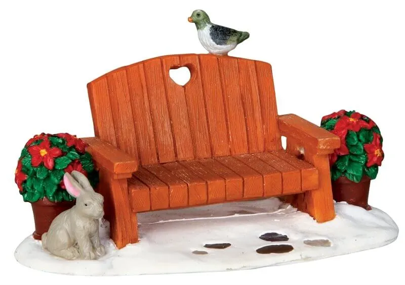 lemax-garden-bench-banc-de-jardin-accessoire-village-miniature image 1