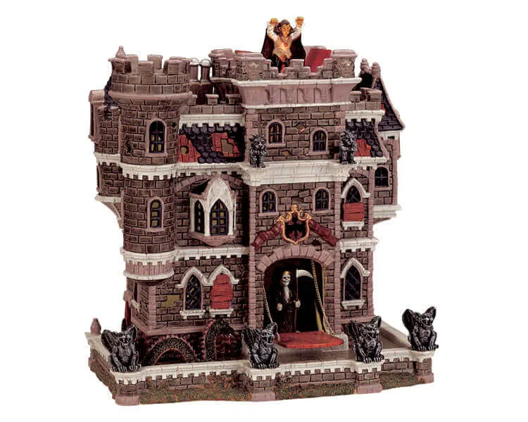 lemax-castle-on-spooky-hill-maison-hant-e-lumineuse-spooky-town image 1