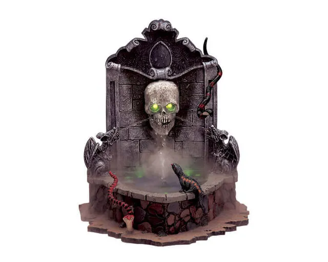lemax-haunted-fountain-fontaine-hant-e-spooky-town image 1
