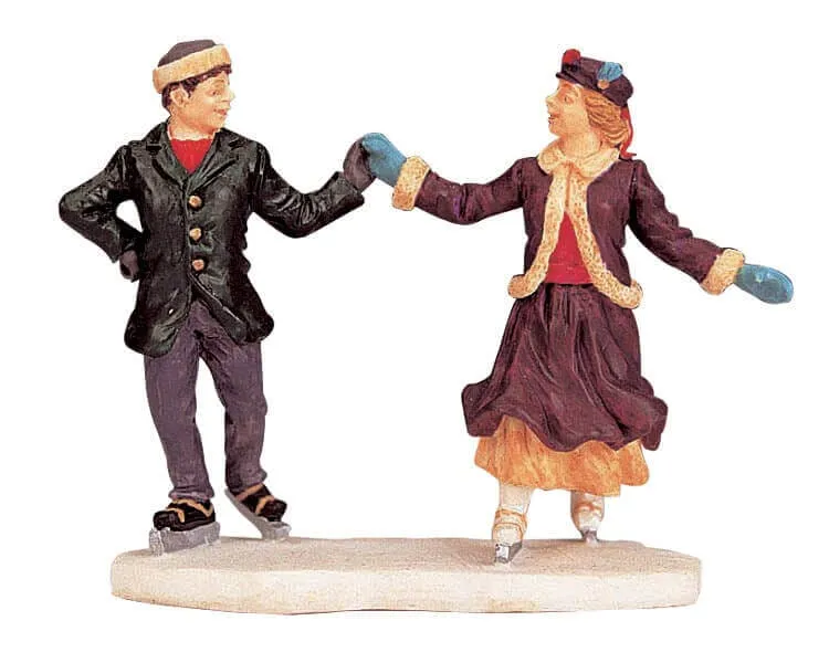 lemax-ice-dancers-figurines-patineurs-miniature-no-l image 1