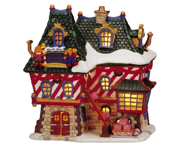 lemax-north-pole-doll-works-fabrique-de-poup-es-lumineuse image 1