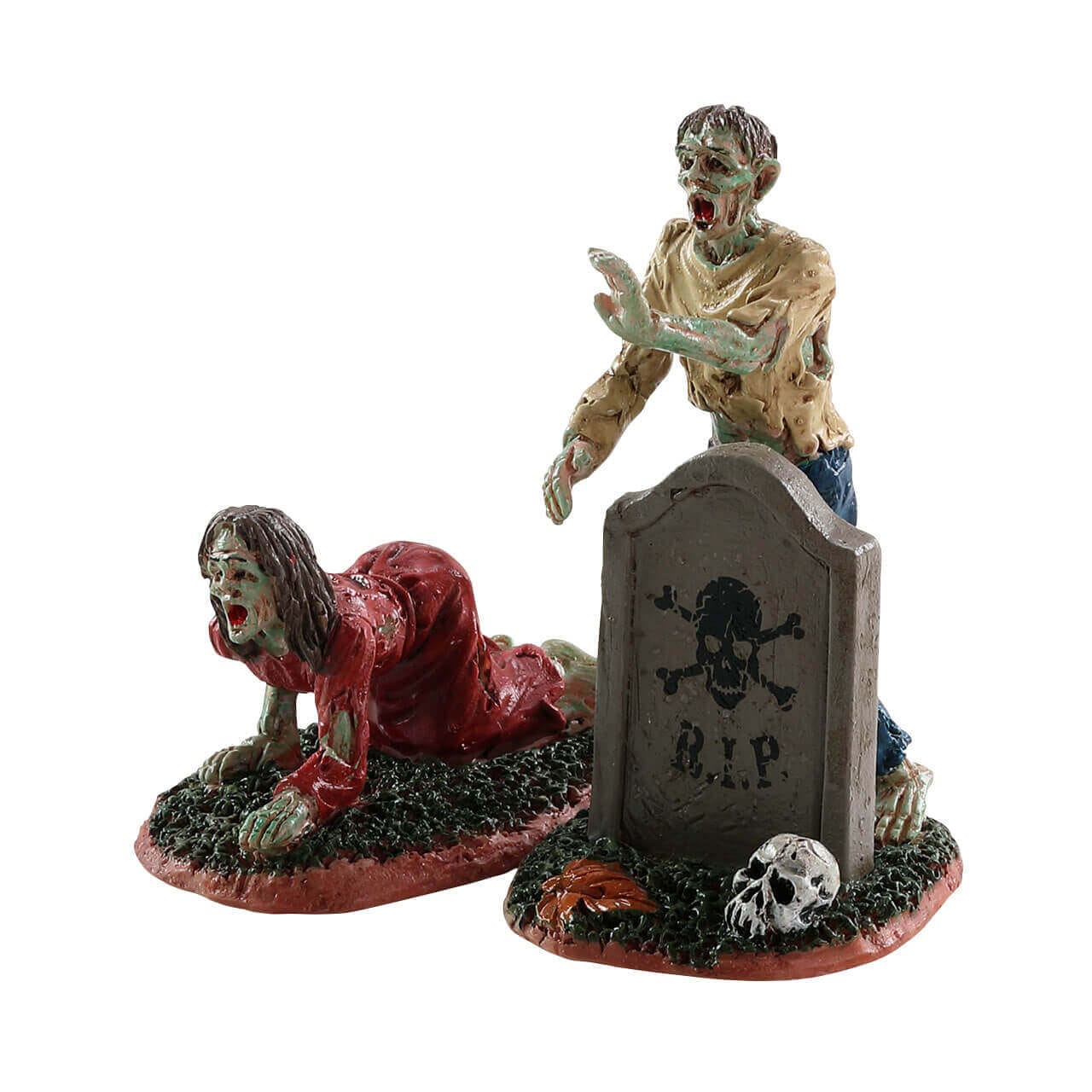 lemax-zombies-lot-figurines-spooky-town-halloween image 2