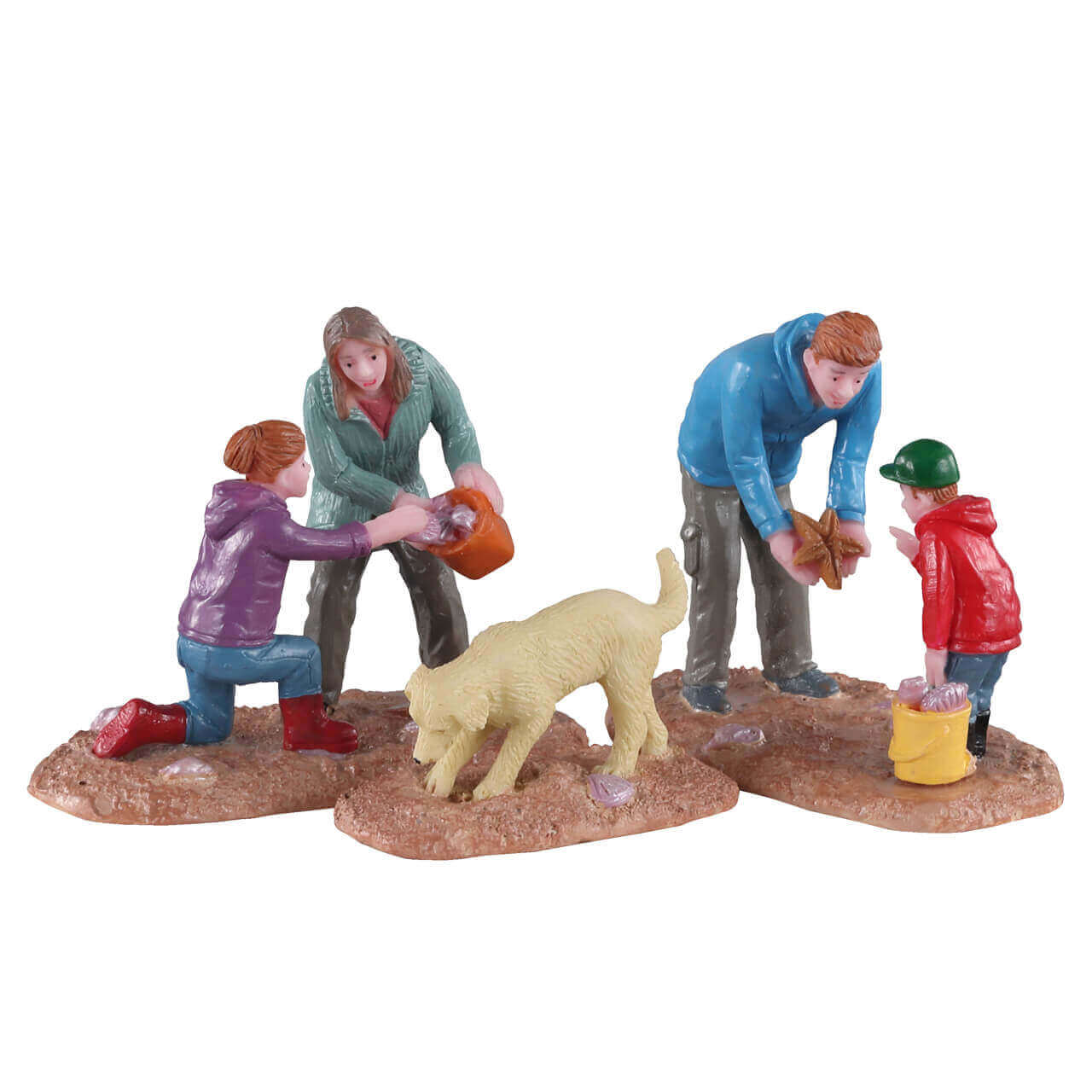lemax-looking-for-seashells-figurine-famille-la-plage-plymouth-corners image 1