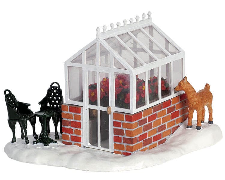 lemax-greenhouse-serre-de-village-miniature-lumineuse image 1