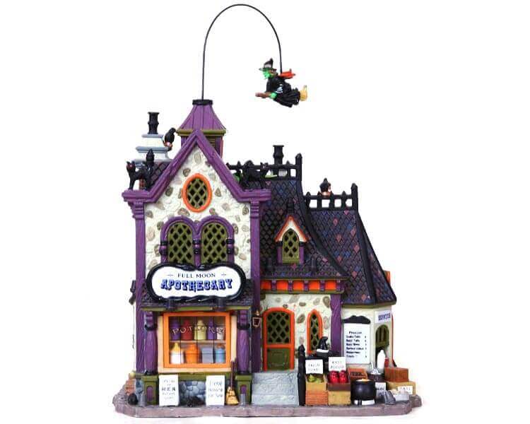 lemax-full-moon-apothecary-maison-lumineuse-spooky-town image 1