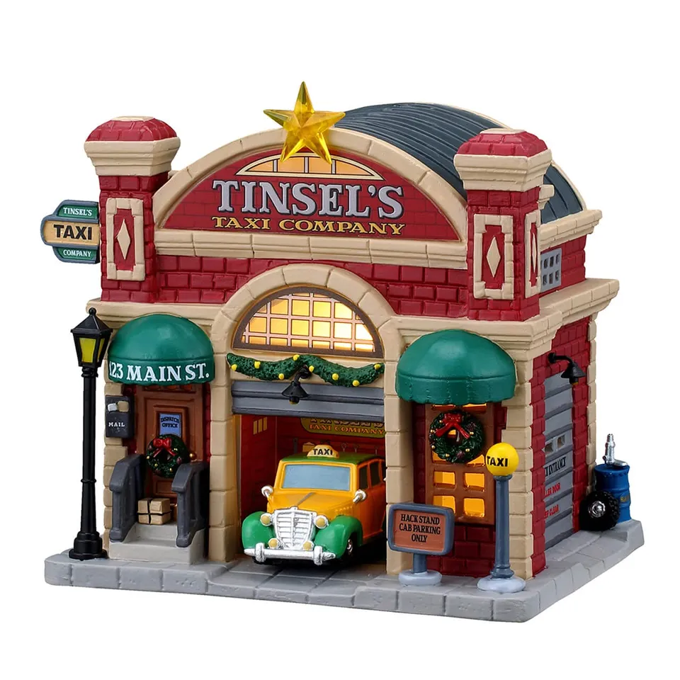 lemax-tinsel-s-taxi-company-b-timent-lumineux-caddington image 1