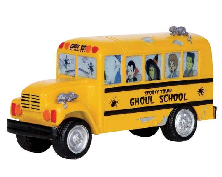 lemax-ghoul-school-bus-v-hicule-miniature-spooky-town image 1