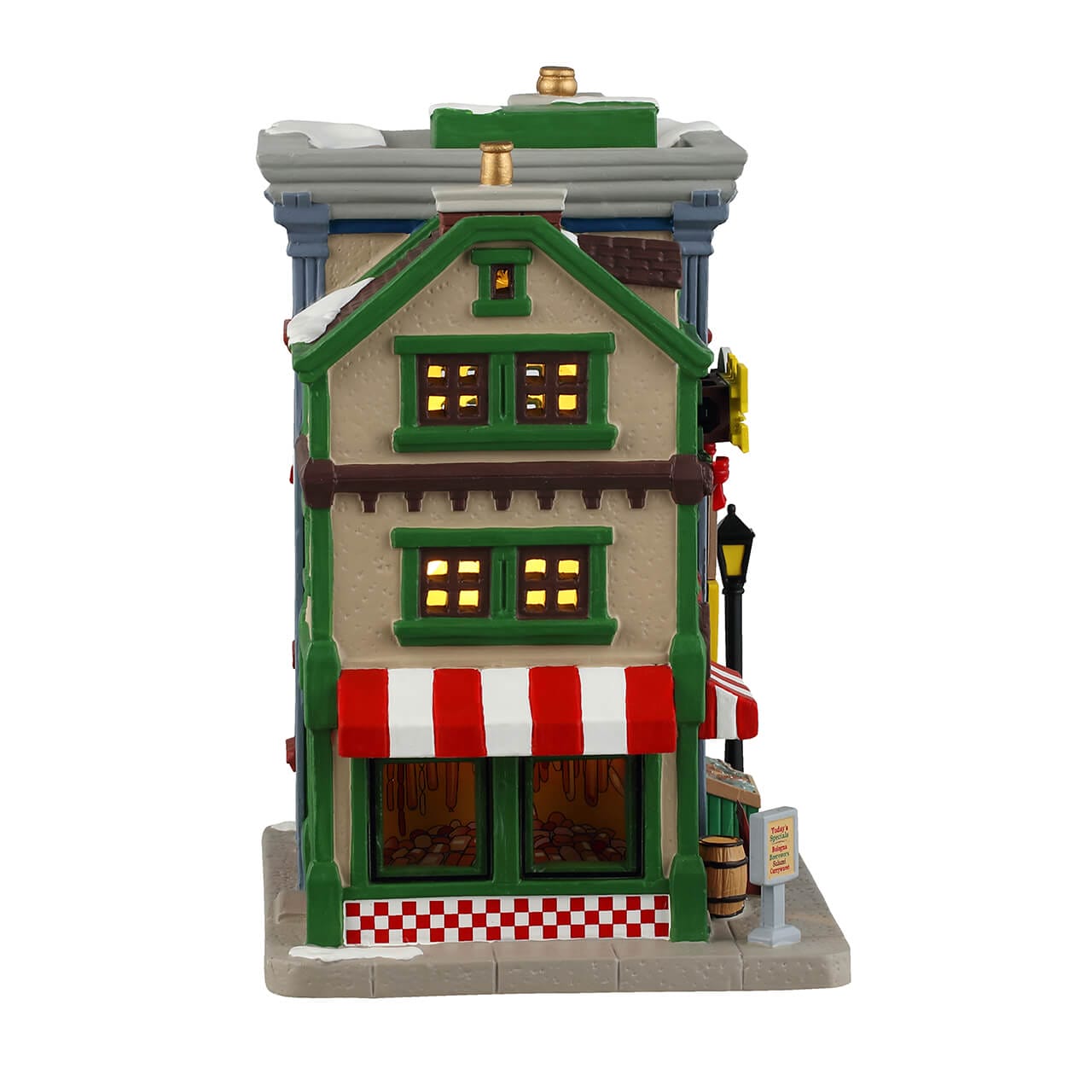 lemax-west-side-market-shops-march-caddington-miniature-lumineux image 2