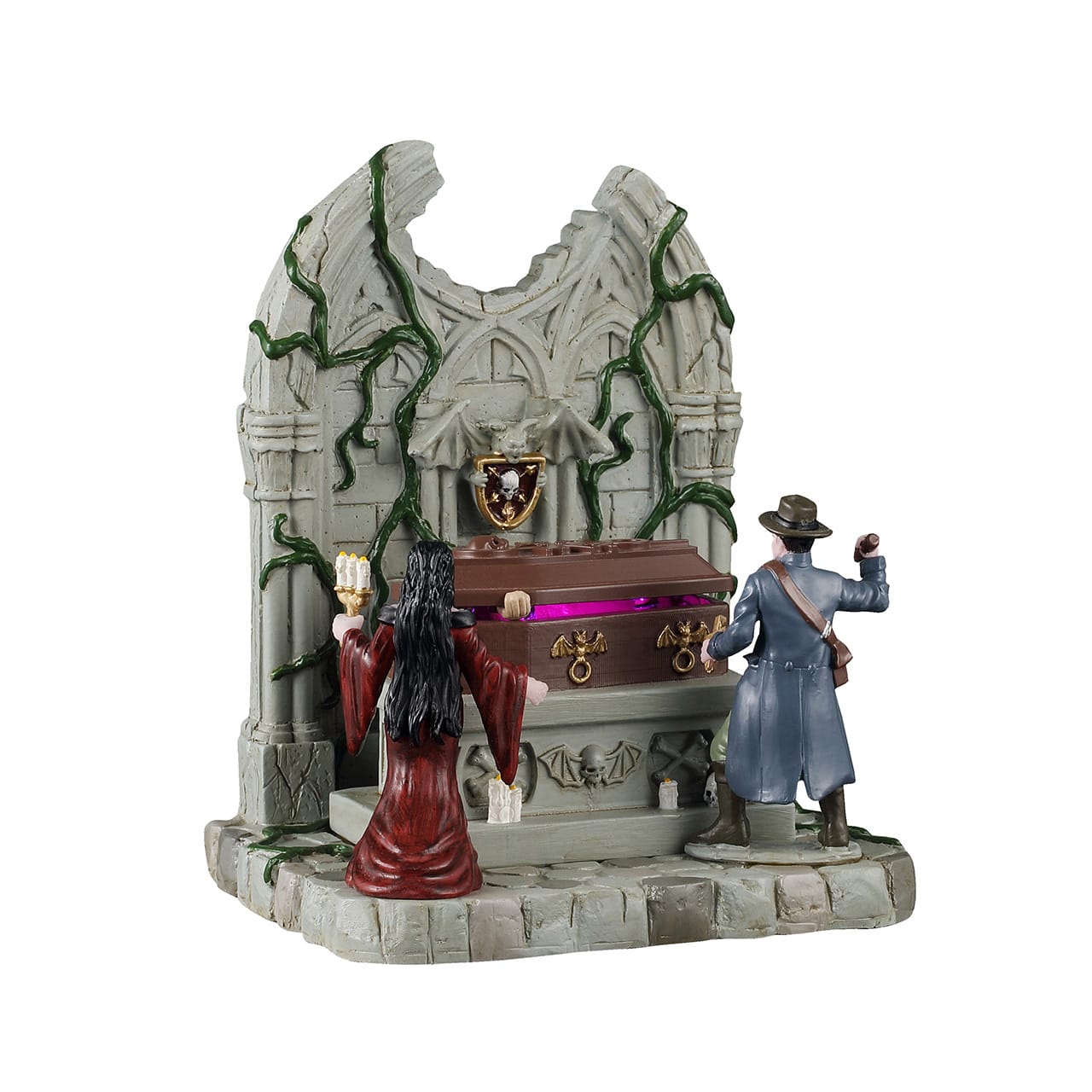 lemax-lighted-coffin-cercueil-lumineux-hant-spooky-town image 1
