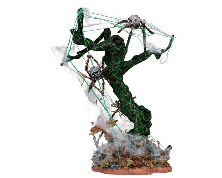lemax-skull-spider-tree-arbre-araign-e-cr-ne-spooky-town image 2