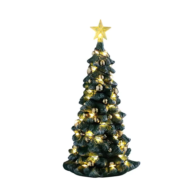 lemax-snowy-christmas-tree-clear-light-sapin-enneig-lumineux-blanc image 1